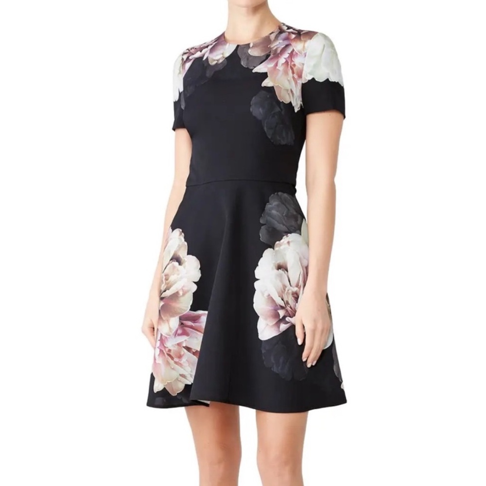 Black Halo Kaitlyn Mini Dress Floral Print